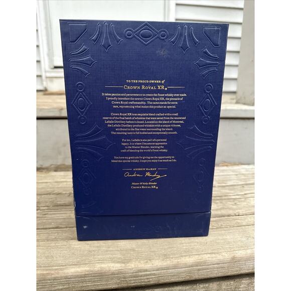 Crown Royal Bottle (Empty) with Original Box and Velvet Bag - Picture 7 of 7